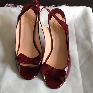 Burgundy sling back
